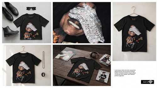 FRGE King Tee - Rhinestone Italian Luxury Streetwear