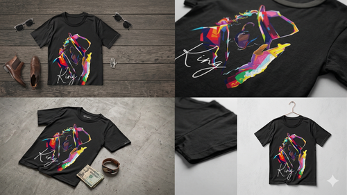 FRGE King Geometric Tee - Luxury Prism Streetwear