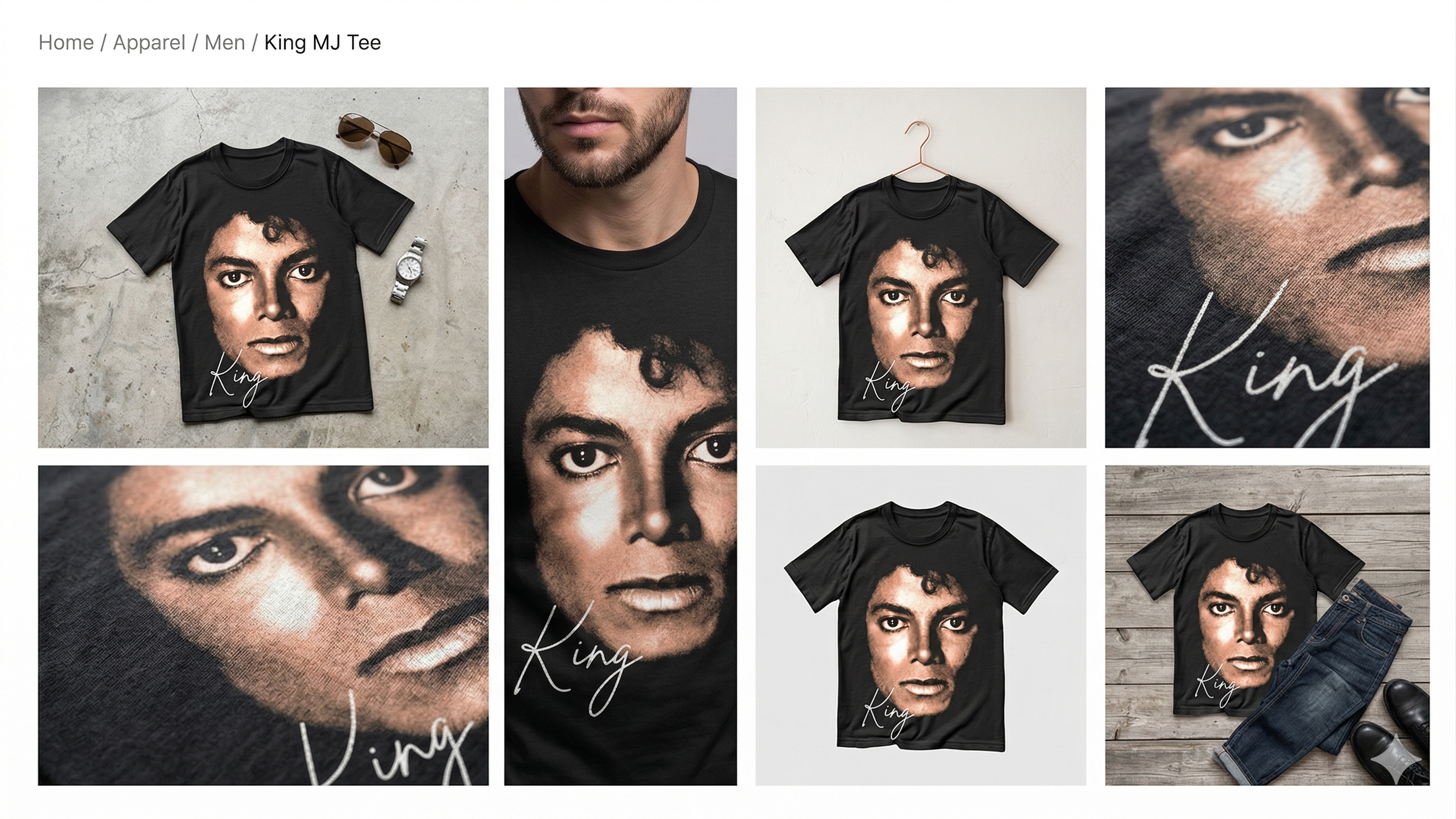 FRGE King Portrait Tee - Luxury Streetwear Graphic