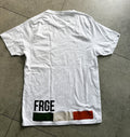 FRGE ITALIA white t-shirt with Italian flag design - premium streetwear