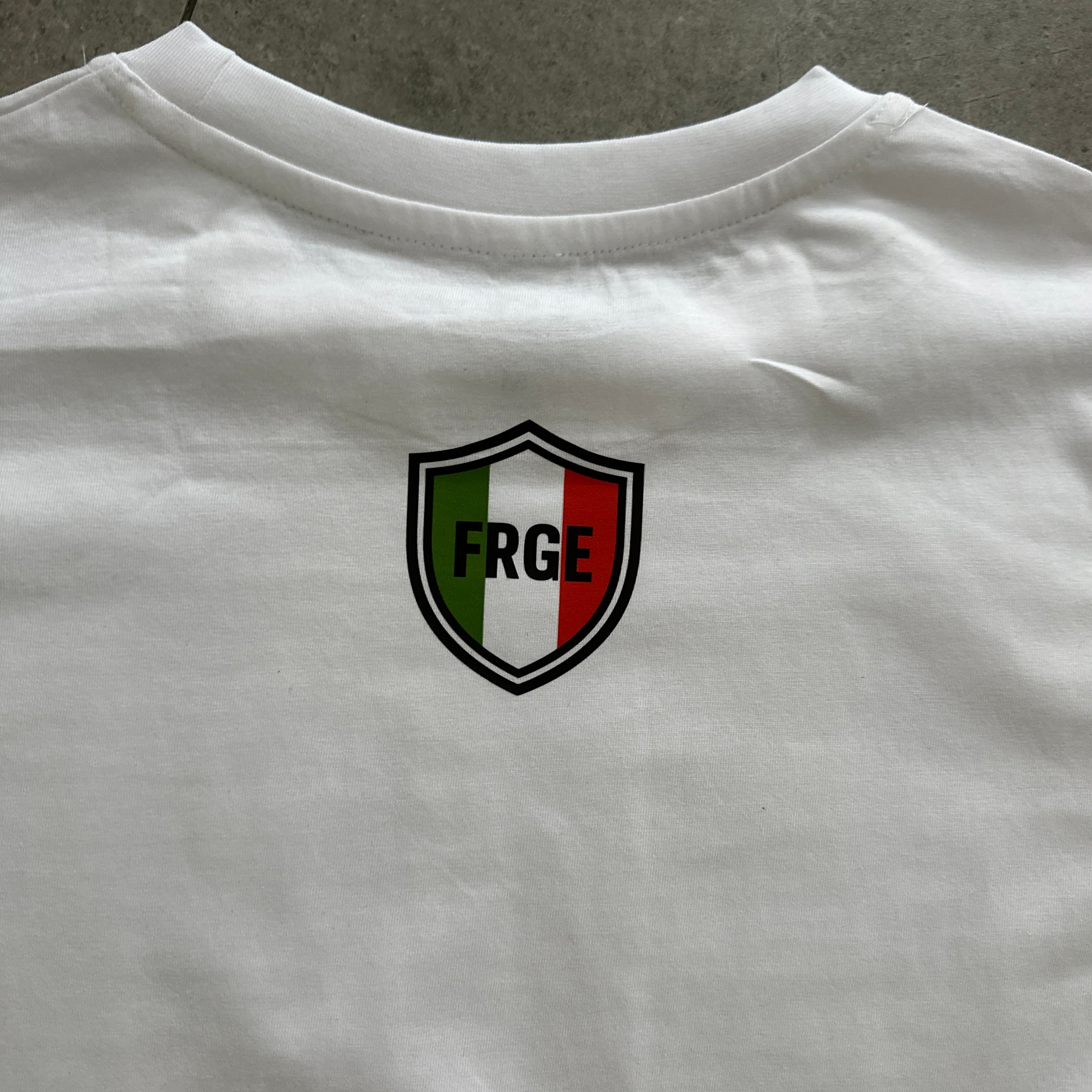 FRGE ITALIA - White t shirt design