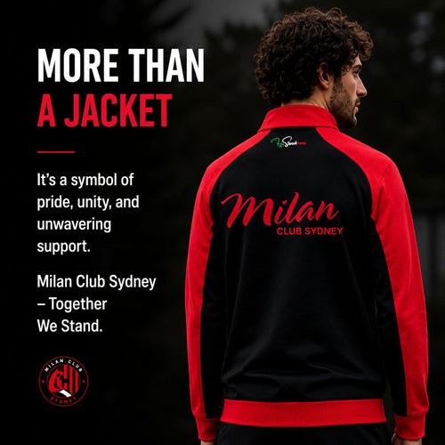 FRGE Milan Club Sydney Track Jacket - Red/Black Luxury